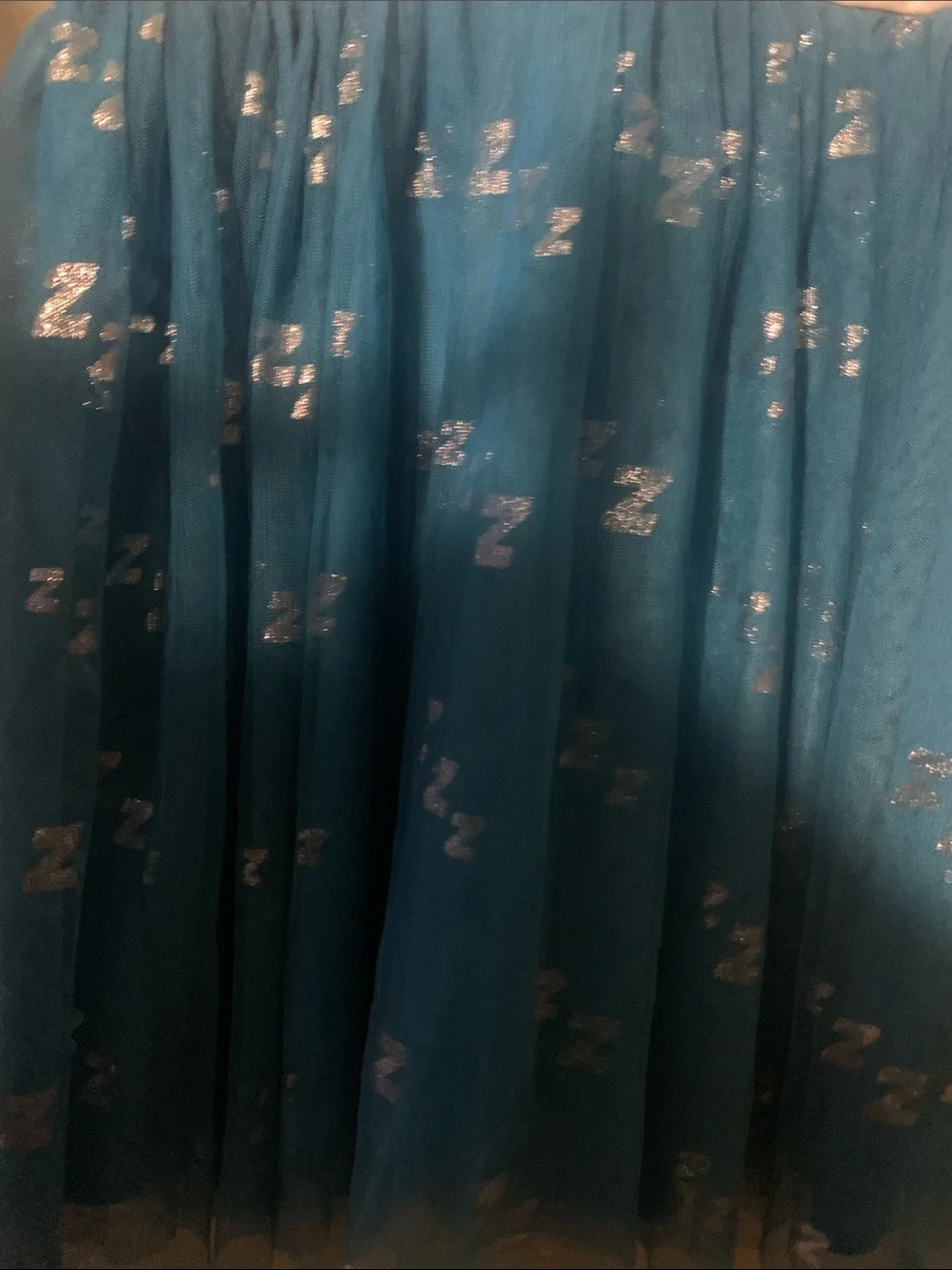Pokemon Blue Tulle Dress with Satin Waistband